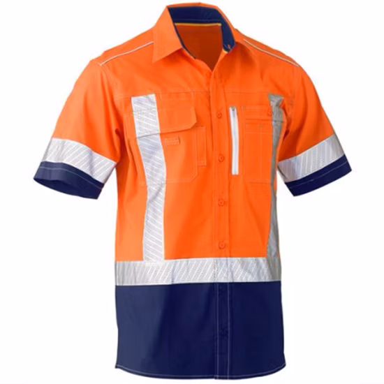 제조업체 중국 안녕 힘 폴로 셔츠 반사 안전 긴 소매 작업 셔츠