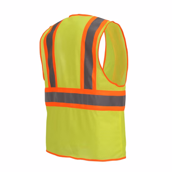 120GSM 폴리에스테르 직물 안전 반사 조끼